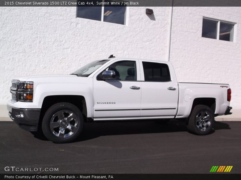Summit White / Jet Black 2015 Chevrolet Silverado 1500 LTZ Crew Cab 4x4