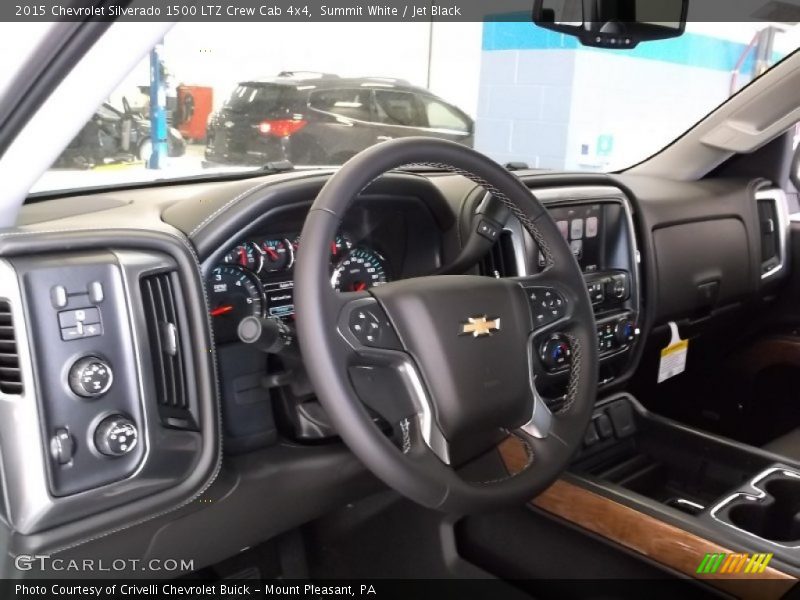 Summit White / Jet Black 2015 Chevrolet Silverado 1500 LTZ Crew Cab 4x4