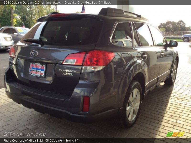 Graphite Gray Metallic / Off Black 2010 Subaru Outback 2.5i Limited Wagon