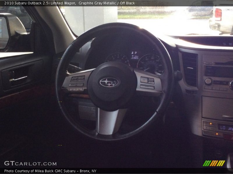 Graphite Gray Metallic / Off Black 2010 Subaru Outback 2.5i Limited Wagon