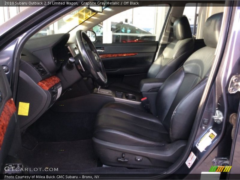 Graphite Gray Metallic / Off Black 2010 Subaru Outback 2.5i Limited Wagon