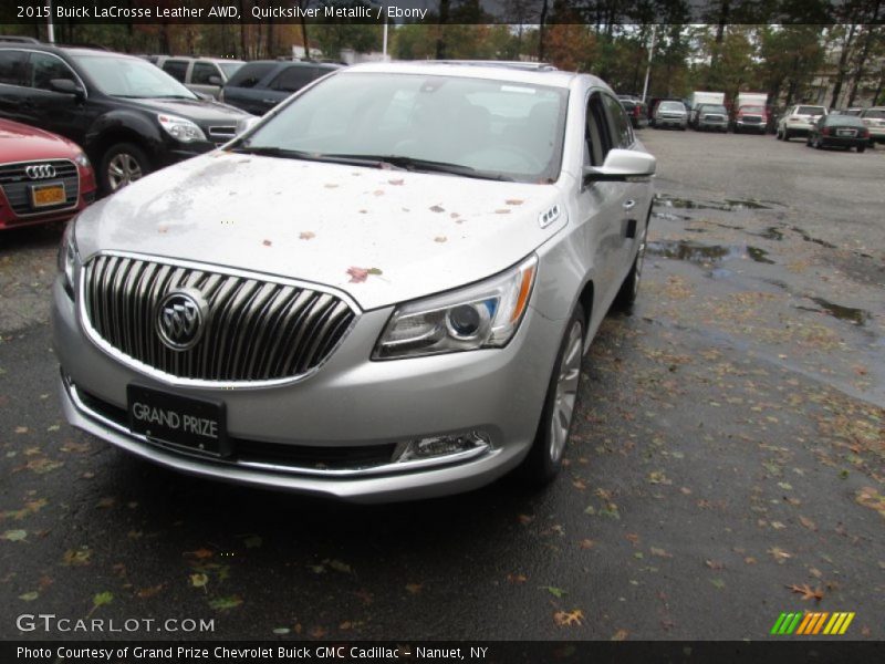 Quicksilver Metallic / Ebony 2015 Buick LaCrosse Leather AWD