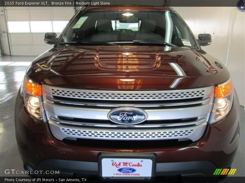 Bronze Fire / Medium Light Stone 2015 Ford Explorer XLT