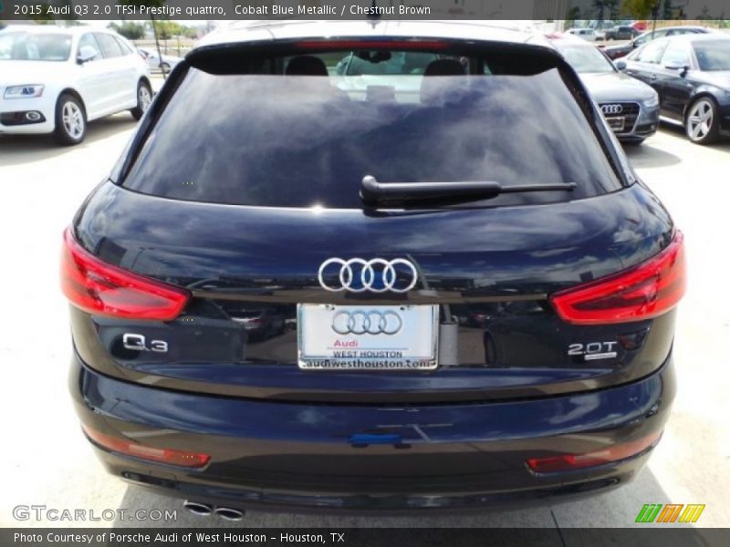 Cobalt Blue Metallic / Chestnut Brown 2015 Audi Q3 2.0 TFSI Prestige quattro
