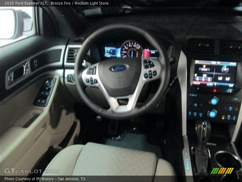 Bronze Fire / Medium Light Stone 2015 Ford Explorer XLT