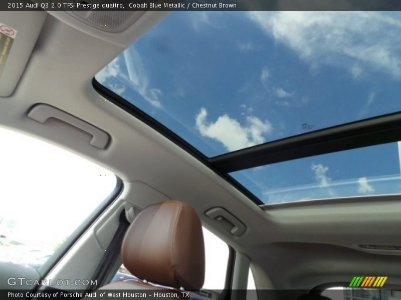 Cobalt Blue Metallic / Chestnut Brown 2015 Audi Q3 2.0 TFSI Prestige quattro