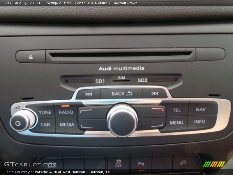 Cobalt Blue Metallic / Chestnut Brown 2015 Audi Q3 2.0 TFSI Prestige quattro