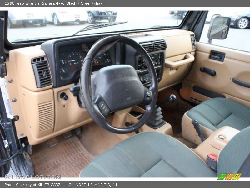  1998 Wrangler Sahara 4x4 Green/Khaki Interior