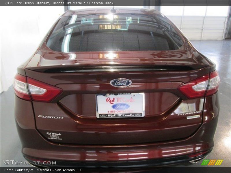 Bronze Fire Metallic / Charcoal Black 2015 Ford Fusion Titanium