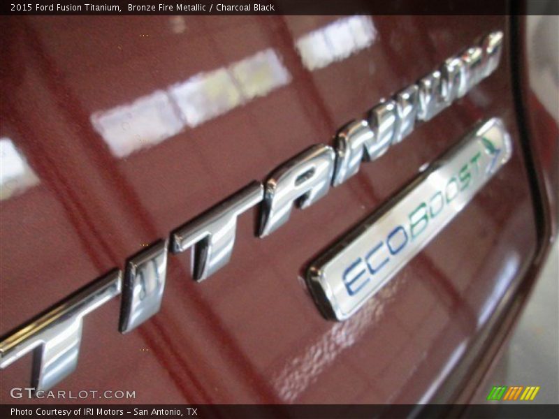 Bronze Fire Metallic / Charcoal Black 2015 Ford Fusion Titanium