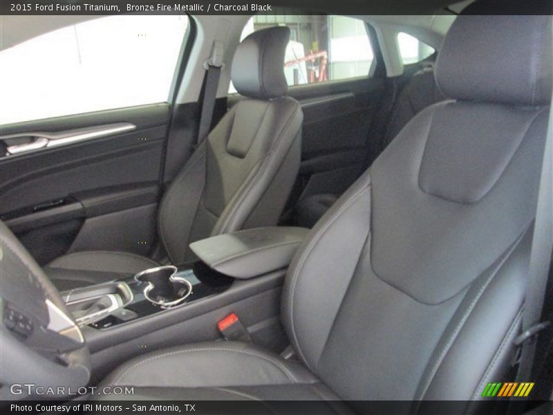 Bronze Fire Metallic / Charcoal Black 2015 Ford Fusion Titanium