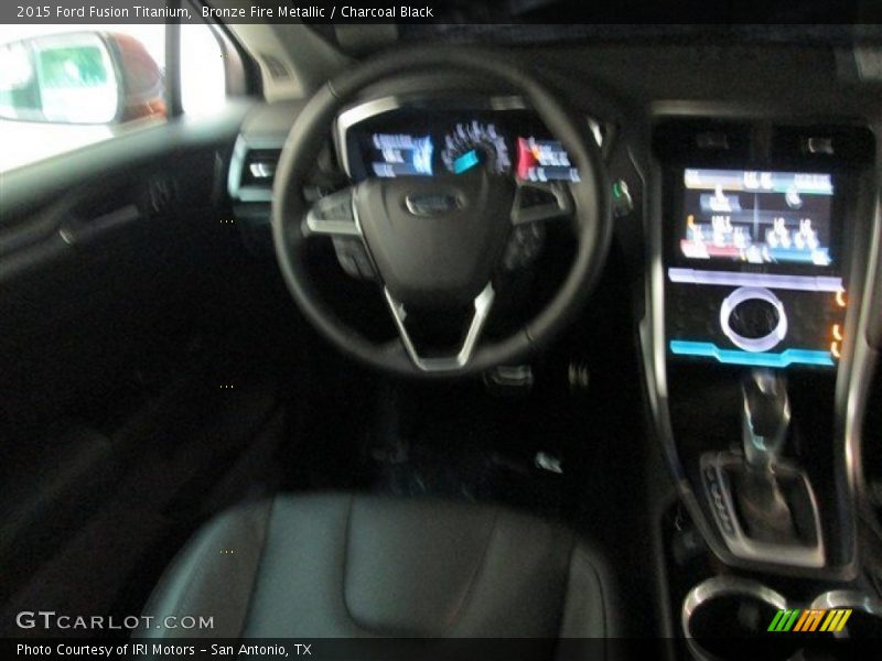 Bronze Fire Metallic / Charcoal Black 2015 Ford Fusion Titanium