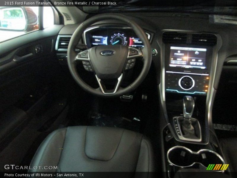 Bronze Fire Metallic / Charcoal Black 2015 Ford Fusion Titanium