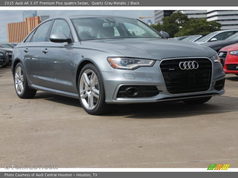 Quartz Gray Metallic / Black 2015 Audi A6 3.0T Premium Plus quattro Sedan