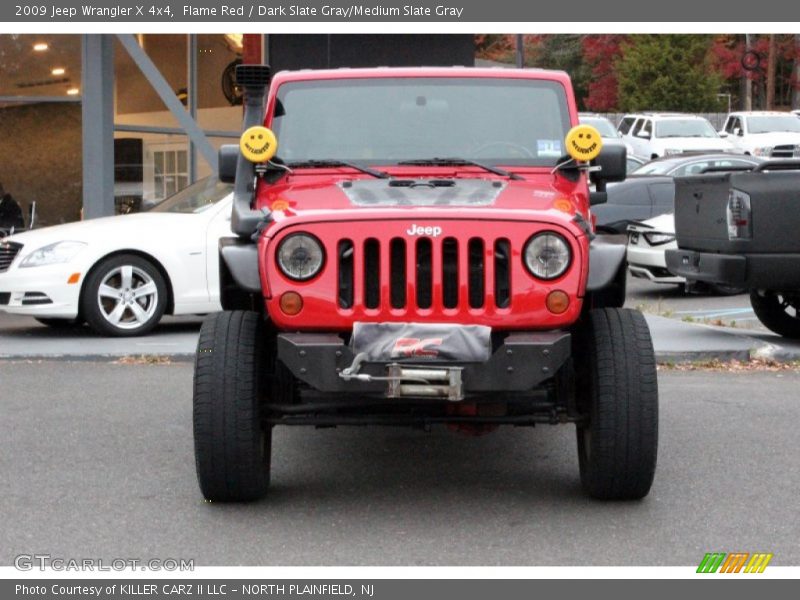 Flame Red / Dark Slate Gray/Medium Slate Gray 2009 Jeep Wrangler X 4x4
