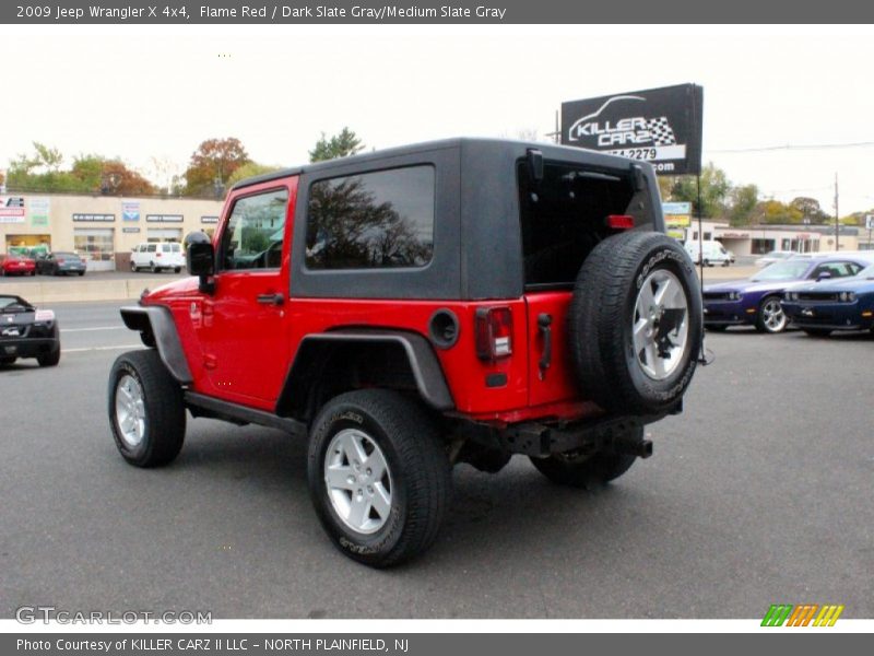 Flame Red / Dark Slate Gray/Medium Slate Gray 2009 Jeep Wrangler X 4x4