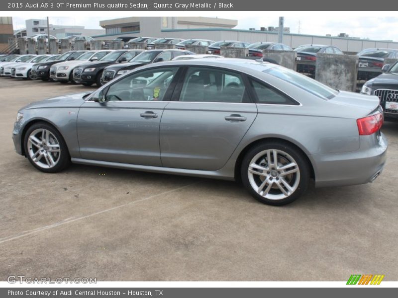 Quartz Gray Metallic / Black 2015 Audi A6 3.0T Premium Plus quattro Sedan