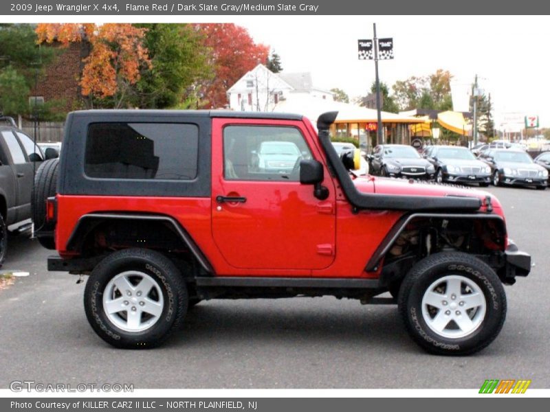 Flame Red / Dark Slate Gray/Medium Slate Gray 2009 Jeep Wrangler X 4x4