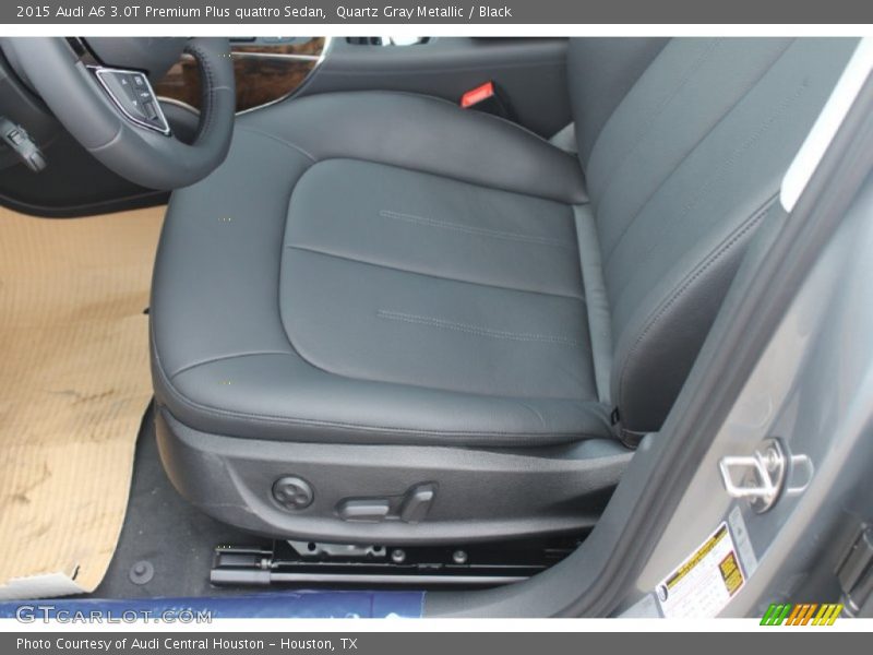 Quartz Gray Metallic / Black 2015 Audi A6 3.0T Premium Plus quattro Sedan