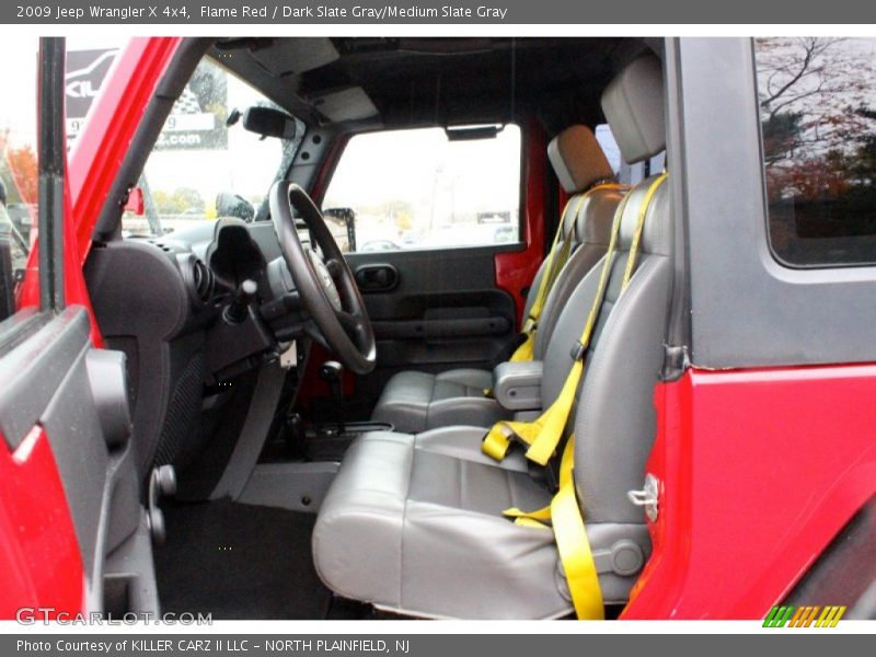 Flame Red / Dark Slate Gray/Medium Slate Gray 2009 Jeep Wrangler X 4x4
