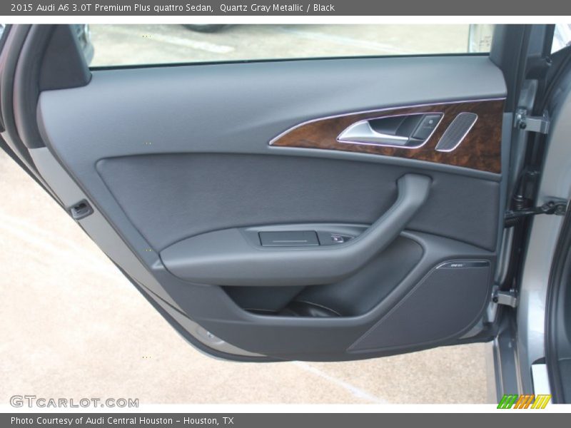 Quartz Gray Metallic / Black 2015 Audi A6 3.0T Premium Plus quattro Sedan