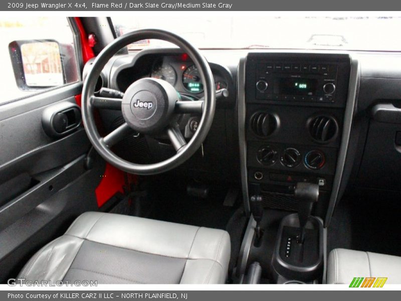 Flame Red / Dark Slate Gray/Medium Slate Gray 2009 Jeep Wrangler X 4x4