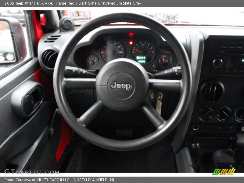 Flame Red / Dark Slate Gray/Medium Slate Gray 2009 Jeep Wrangler X 4x4