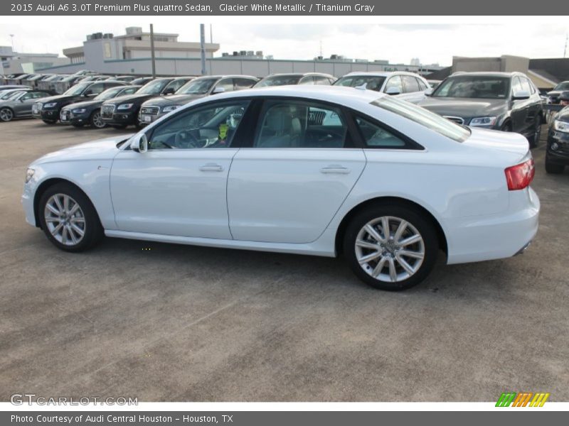 Glacier White Metallic / Titanium Gray 2015 Audi A6 3.0T Premium Plus quattro Sedan