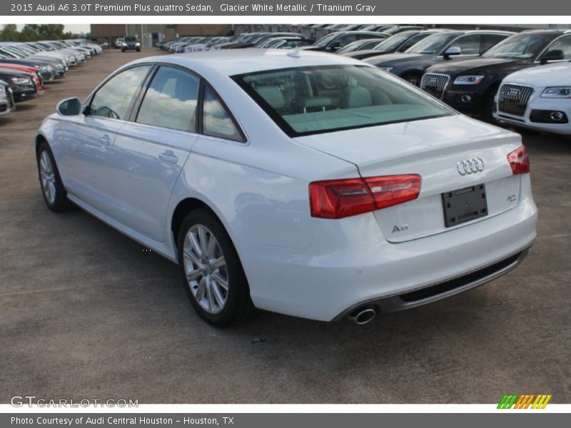 Glacier White Metallic / Titanium Gray 2015 Audi A6 3.0T Premium Plus quattro Sedan