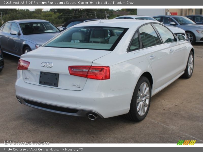 Glacier White Metallic / Titanium Gray 2015 Audi A6 3.0T Premium Plus quattro Sedan