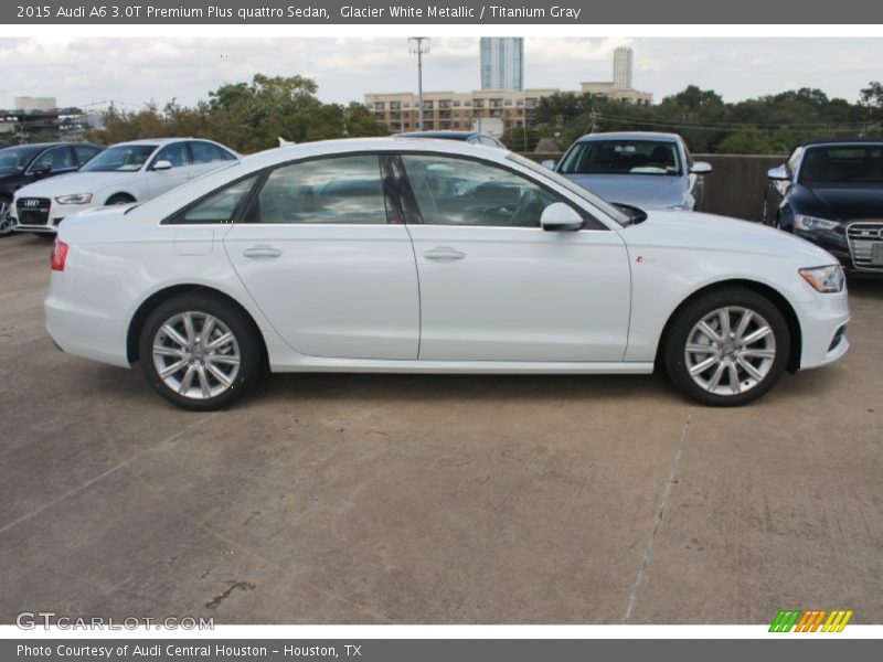 Glacier White Metallic / Titanium Gray 2015 Audi A6 3.0T Premium Plus quattro Sedan