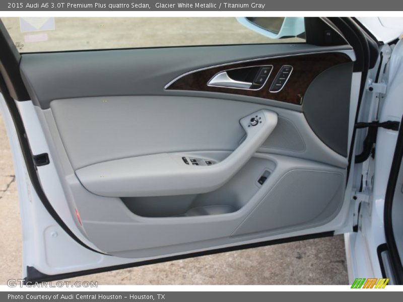 Glacier White Metallic / Titanium Gray 2015 Audi A6 3.0T Premium Plus quattro Sedan
