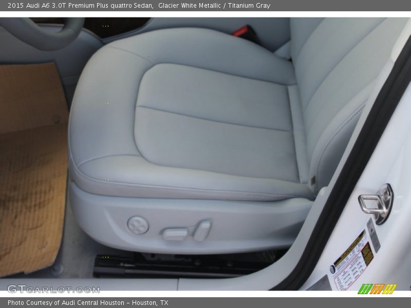 Glacier White Metallic / Titanium Gray 2015 Audi A6 3.0T Premium Plus quattro Sedan