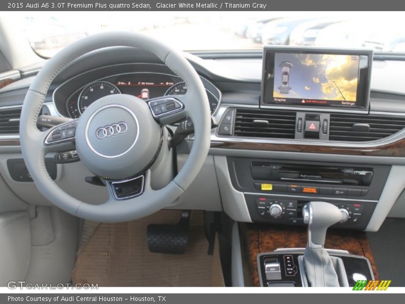 Glacier White Metallic / Titanium Gray 2015 Audi A6 3.0T Premium Plus quattro Sedan