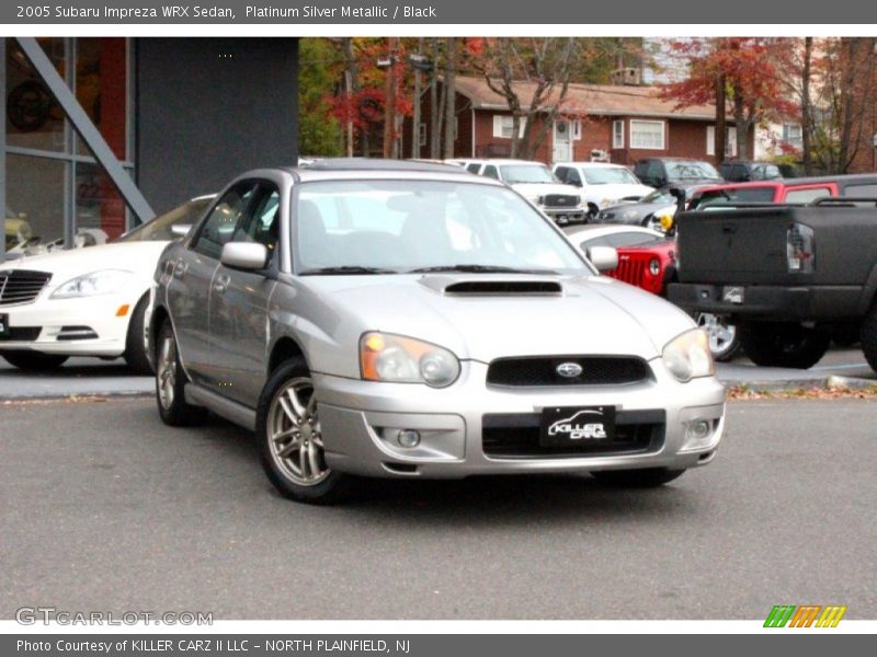Platinum Silver Metallic / Black 2005 Subaru Impreza WRX Sedan