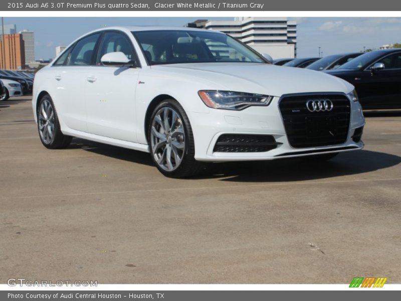 Glacier White Metallic / Titanium Gray 2015 Audi A6 3.0T Premium Plus quattro Sedan