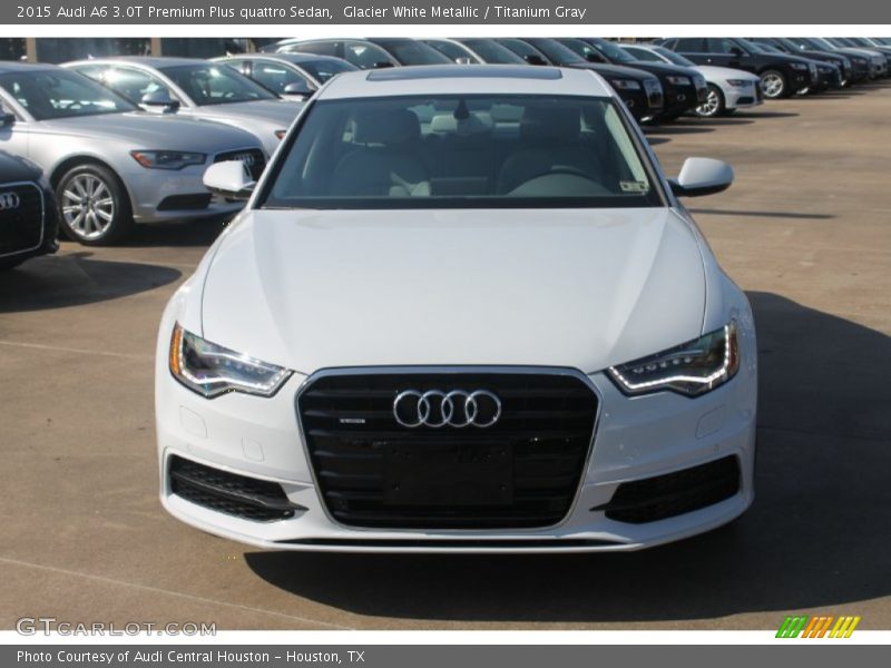 Glacier White Metallic / Titanium Gray 2015 Audi A6 3.0T Premium Plus quattro Sedan