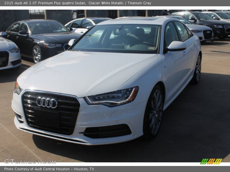 Glacier White Metallic / Titanium Gray 2015 Audi A6 3.0T Premium Plus quattro Sedan