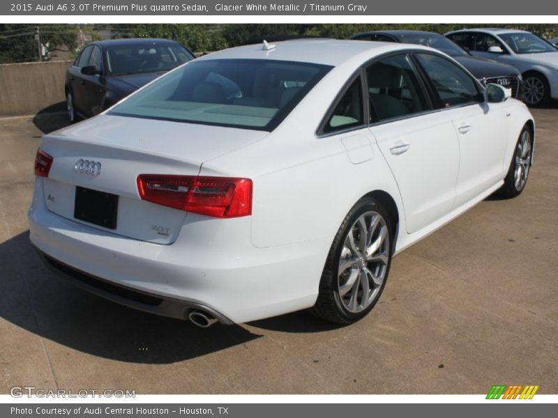Glacier White Metallic / Titanium Gray 2015 Audi A6 3.0T Premium Plus quattro Sedan