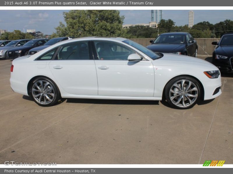 Glacier White Metallic / Titanium Gray 2015 Audi A6 3.0T Premium Plus quattro Sedan