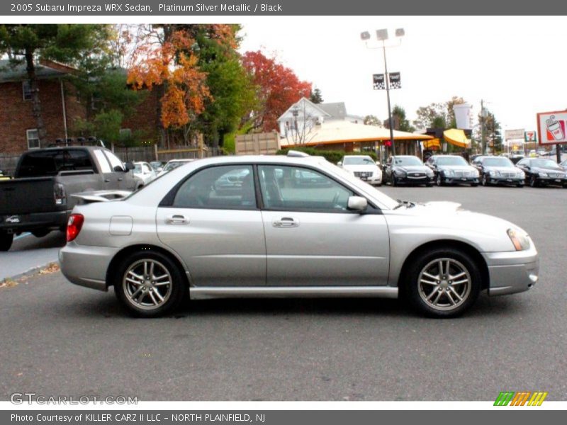 Platinum Silver Metallic / Black 2005 Subaru Impreza WRX Sedan