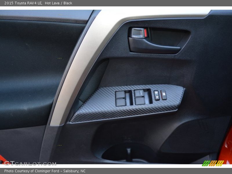 Hot Lava / Black 2015 Toyota RAV4 LE