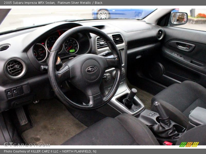 Platinum Silver Metallic / Black 2005 Subaru Impreza WRX Sedan