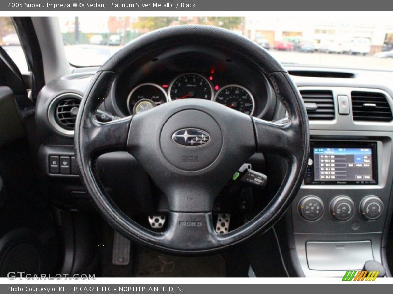 Platinum Silver Metallic / Black 2005 Subaru Impreza WRX Sedan