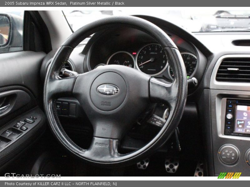 Platinum Silver Metallic / Black 2005 Subaru Impreza WRX Sedan