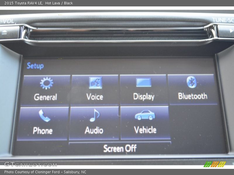 Hot Lava / Black 2015 Toyota RAV4 LE
