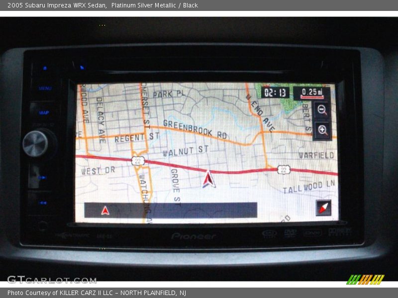 Platinum Silver Metallic / Black 2005 Subaru Impreza WRX Sedan