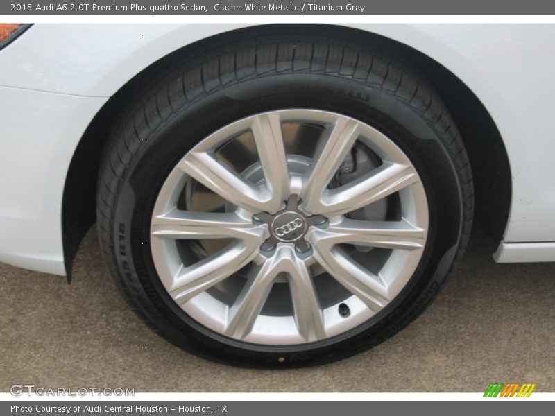 Glacier White Metallic / Titanium Gray 2015 Audi A6 2.0T Premium Plus quattro Sedan