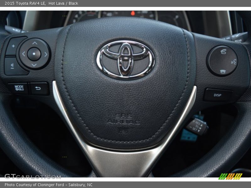 Hot Lava / Black 2015 Toyota RAV4 LE