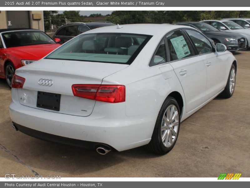 Glacier White Metallic / Titanium Gray 2015 Audi A6 2.0T Premium Plus quattro Sedan